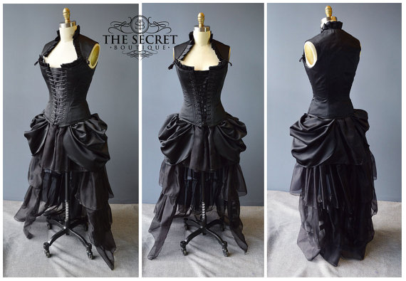 french courtesan-custom-masquerade dress--corset dress-carnival-the secret boutique-halloween-costume-corset dress-prom-wedding-gothic by thesecretboutique steampunk buy now online