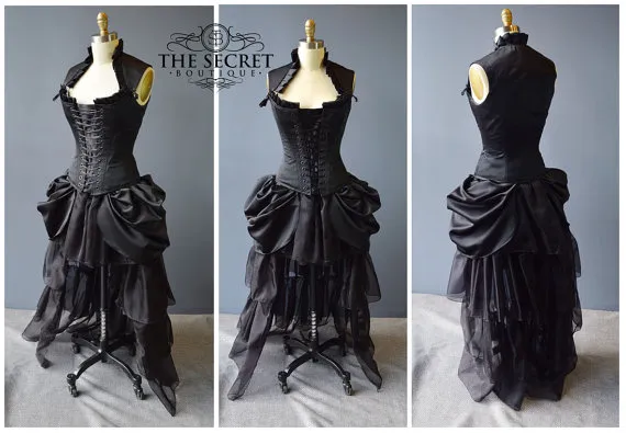 french courtesan-custom-masquerade dress--corset dress-carnival-the secret boutique-halloween-costume-corset dress-prom-wedding-gothic by thesecretboutique steampunk buy now online