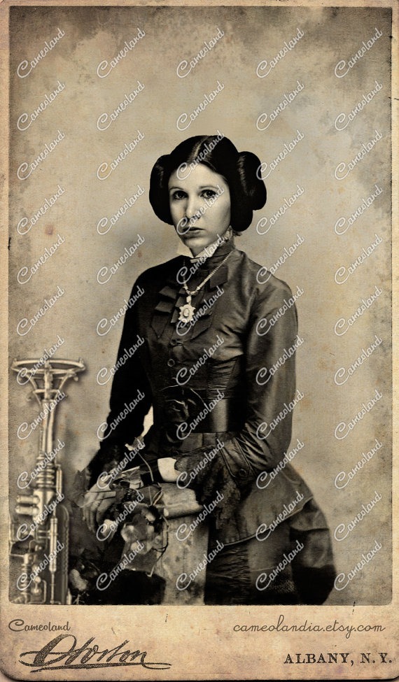 Leia Organa - STAR WARS - Steampunk Photoshop - Image 1441 X 2466 - DPI 72 by cameolandia steampunk buy now online