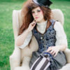 Mad Hatter Steampunk Corset Vest - Overbust Boned - Fairytale Alice in Wonderland -Custom to your size by KMKDesignsllc steampunk buy now online
