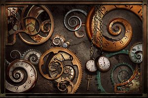 Steampunk - Abstract - Time is complicated steampunk buy now online