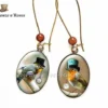 Steampunk birds birds Christmas gift Hat cabochon earrings by BronzeNroses steampunk buy now online Steampunk birds birds Christmas gift Hat cabochon earrings by BronzeNroses steampunk buy now online