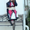 Steampunk Circus/ Burlesque/ Vampire garter Skirt, Jacket and leg Garter in red, black and white by RomanyRapture steampunk buy now online
