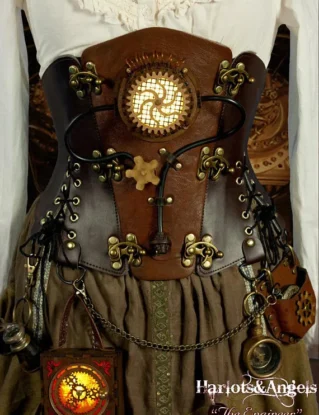Steampunk lamp - Gadgets - Accessories - Cosplay Box - Attach Corsets & Belts Working Gears, wearable lantern - Make Your Costume Glow by Harlotsandangels steampunk buy now online