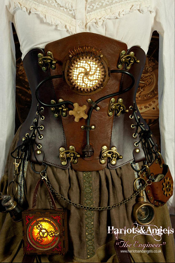 Steampunk lamp - Gadgets - Accessories - Cosplay Box - Attach Corsets & Belts Working Gears, wearable lantern - Make Your Costume Glow by Harlotsandangels steampunk buy now online