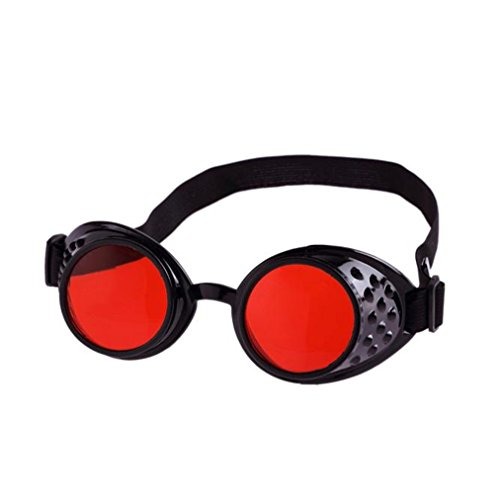 Bluester Vintage Style Steampunk Goggles Welding Punk Glasses Cosplay (B) steampunk buy now online