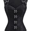 Beauty-You Women's Steampunk Gothic Steel Bones Vintage Retro Burlesque Corset Vest Black L steampunk buy now online