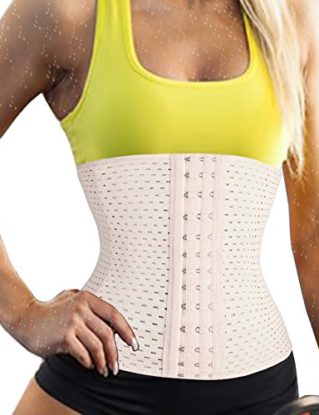 Gotoly Magic Slimming Waist Trainer Corset Sport Workout Body Shaper Tummy Fat Burner (Large, Beige) steampunk buy now online