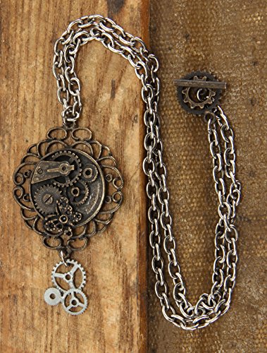 Steampunk Antique Butterfly Gear Necklace steampunk buy now online