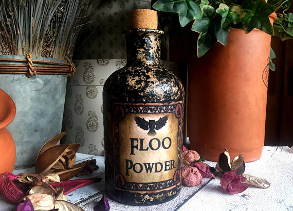 Floo Powder. Harry Potter Floo Powder. Floo Powder Bottle. Harry Potter Prop. Harry Potter Gift. Potion. Harry Potter Decor. Potion Bottle. by ThePoshGoat steampunk buy now online