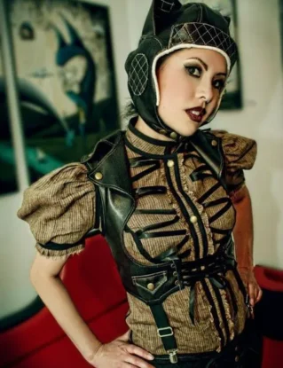 Fox Aviator Hat by idolatre steampunk buy now online