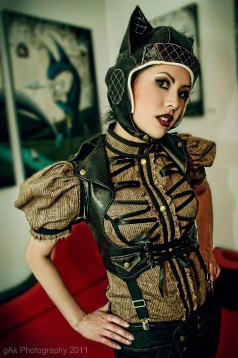 Fox Aviator Hat by idolatre steampunk buy now online