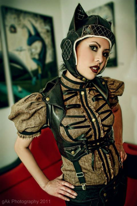 Fox Aviator Hat by idolatre steampunk buy now online