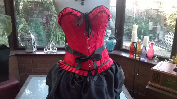 halloween burlesque steampunk victorian style black and satin brocade corset all boned top with frilled tutu skirt by steampunkageboho steampunk buy now online halloween burlesque steampunk victorian style black and satin brocade corset all boned top with frilled tutu skirt by steampunkageboho steampunk buy now online