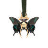 IKEDA / Gold and Black Hercules Butterfly Necklace by HaremRoyal steampunk buy now online