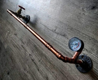 Retro Industrial Rustic Towel Rail - steampunk wall art by TheLittleVintageLamp steampunk buy now online