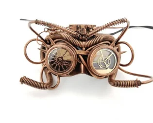 Steampunk Half Face Masquerade Party Mask, Steampunk Mask, Mardi Gras, New Years Mask, Halloween Mask, Steampunk Mask, Masquerade ball by DisguiseMeet steampunk buy now online
