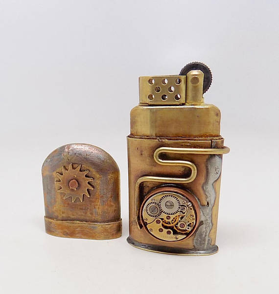 Steampunk lighter. Vintage lighter. by slotzkin steampunk buy now online