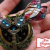 Steampunk terrarium brooch skeleton key jewelry fairy wings steampunk watch gears neo victorian steampunk girl Steam punk christmas gift by FamDdaear steampunk buy now online