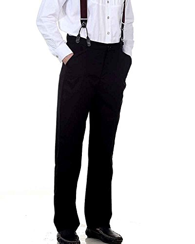 ThePirateDressing Steampunk Victorian Gothic Punk Vampire High Waisted Trouser Costume C1331 [Black] [Medium] steampunk buy now online