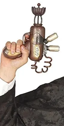 Kids Boys Girls Toy Gun Steampunk Western Victorian Pistol Inventor Fancy Dress Costume Outfit Weapon Accessory Prop steampunk buy now online