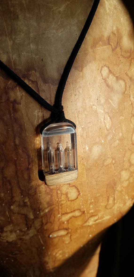 Beautiful Steampunk light bulb and pine wood pendant in resinwooden pendant gift/mjolnir/norse pendant/viking amulet /viking rune pendant by ATELIERbyAniko steampunk buy now online