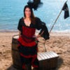 Black Cotton Chemise, Steampunk, Victorian, Renaissance, Medieval, Western, Dustpunk, Peasant Blouse, Pirate, Fairy, Shirt by SilverLeafCostumes steampunk buy now online