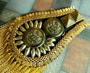 Fancy Archaic Military Style Steampunk Costume Shoulder Epaulettes. Gold, Silver, Gunmetal, & Bronze Tones. Steampunk Costume Set of Two. by CuriosityShopper steampunk buy now online