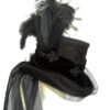 Gothic Victorian corset riding top hat by Blackpin steampunk buy now online