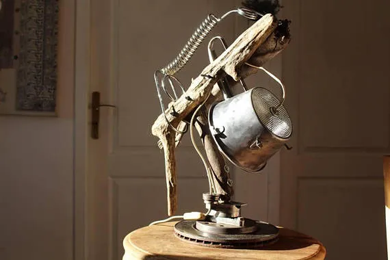 Lamp industrial "spring in the Lake" By Recyclhome. by Recyclhome steampunk buy now online