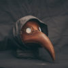 Plague Doctor Leather Light Brown Bird Mask , Medieval Bird Mask, Steampunk Masquerade Halloween Mask by ZiLeathercraft steampunk buy now online