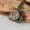 Steampunk jewelry. Steampunk Book pendant necklace with Watch Movement , Steampunk jewelry . Clockwork Book pendant necklace by Olisava steampunk buy now online
