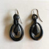 Whitby jet mourning jewelry . Antique dangle teardrop earrings 1800s victorian by BeAtSaNdBoHoS steampunk buy now online