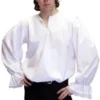 MEDIEVAL-LARP-SCA-RE ENACTMENT-ROLE PLAY-STEAMPUNK-GOTHIC-WHITE FRILL SHIRT XXXXL ADULT steampunk buy now online