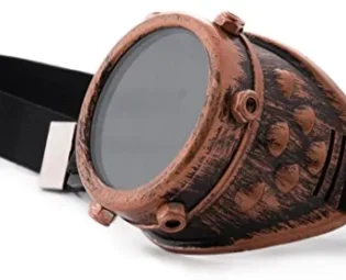 4sold (TM) Steampunk Black Cyber Goggles Rave Goth Vintage Victorian like Sunglasses (one eye copper) steampunk buy now online