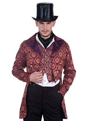 ThePirateDressing Steampunk Victorian Gothic Punk Vampire Gentlemen Coat Costume C1280 [Medium] steampunk buy now online
