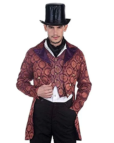 ThePirateDressing Steampunk Victorian Gothic Punk Vampire Gentlemen Coat Costume C1280 [Medium] steampunk buy now online