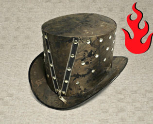 Burning Festival Man Clothing Rave Clothing Cosplay Top Hat Steampunk Wedding Hat Clothes Burning Hats Rave Accessories Tophat for Him Daddy by SteampunkHatMaker steampunk buy now online
