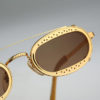 Jean Paul Gaultier 56-7116, Vintage steampunk sunglasses, 90s Rare and unique / NOS by CarettaVintage steampunk buy now online