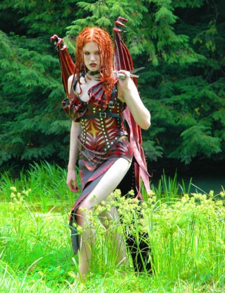 Lamia Leather Demon Costume by BruteForceStudios steampunk buy now online