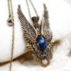 Large Pendants Steampunk Jewelry Brass Pendant gothic angels Necklace Angel Wings Pendant // mens Pendant womens statement necklace by Aranwen steampunk buy now online