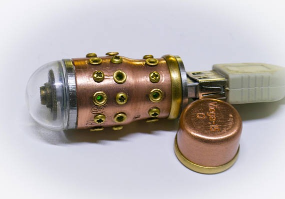 Motorized USB Flash drive 128GB USB 3.0 steampunk by IngMet steampunk buy now online