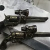 Steampunk 1851 Colt Navy Revolver W/Scope by STEAMFORGEDSTUDIOS steampunk buy now online Steampunk 1851 Colt Navy Revolver W/Scope by STEAMFORGEDSTUDIOS steampunk buy now online