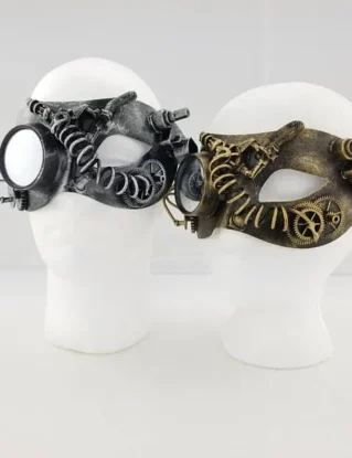 Steampunk Unisex Couples Mask, Masquerade Party Mask, Unisex Phantom Opera Mask, Mardi Gras, New Years Mask, Halloween Mask, Steampunk Mask by DisguiseMeet steampunk buy now online