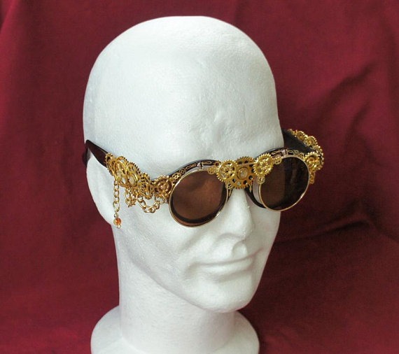 Steampunk Unisex Flip-up Cosplay Sunglasses by OneSixthArsenal steampunk buy now online