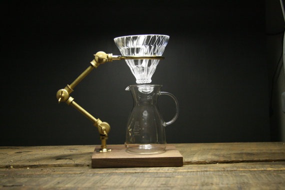 The Curator V60 Pour Over Stand by TheCoffeeRegistry steampunk buy now online