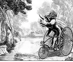 Triceratops on a Tricycle steampunk buy now online