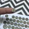 typewriter keys - alphabet - steampunk letters - planner stickers by OldfieldDesigns steampunk buy now online