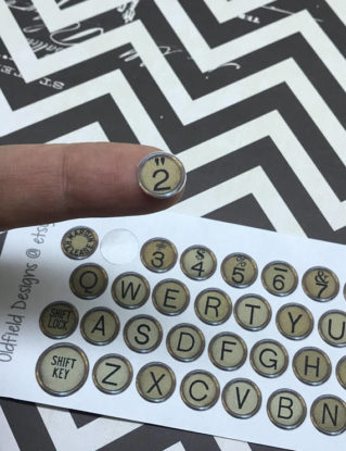 typewriter keys - alphabet - steampunk letters - planner stickers by OldfieldDesigns steampunk buy now online