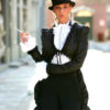 Victorian set Jabot and Cuffs in black tulle beads and rhinestone by YourSpecialGift steampunk buy now online